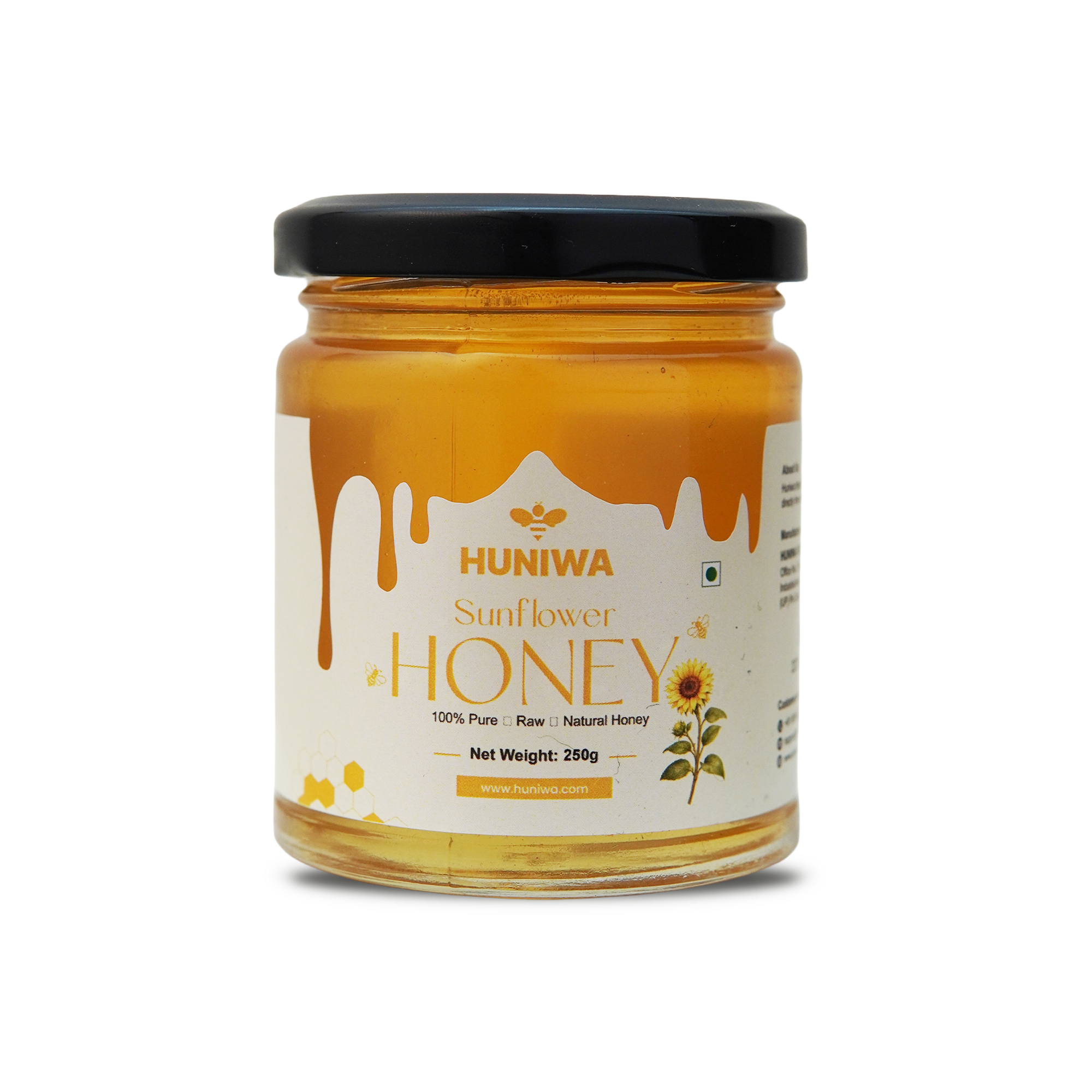 HUNIWA Sunflower Honey | Natural Floral Honey